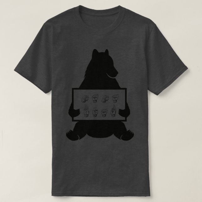 ASL Mama Bear T-Shirt (Design Front)