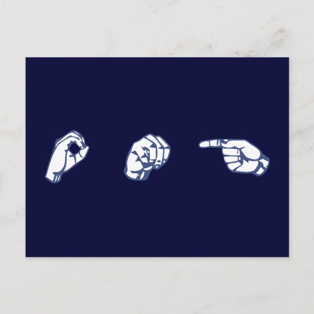 ASL OMG POSTCARD (Front)