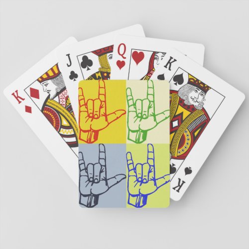 ASL Pop Art Playing Cards