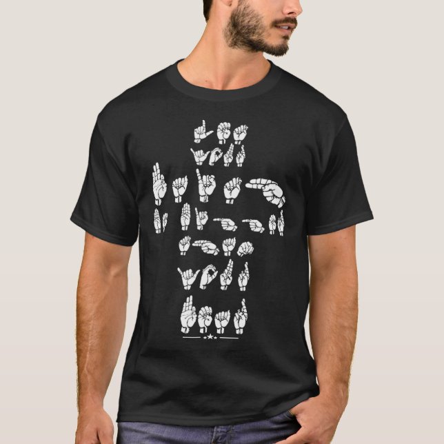 ASL Quote  Let Your Faith Be Bigger Than Your Fear T-Shirt (Front)