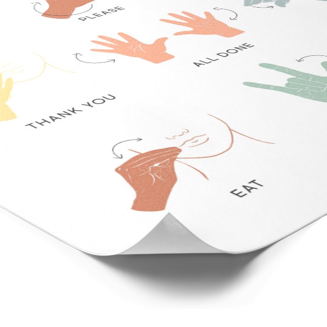ASL Sign Language Chart for Kids Print