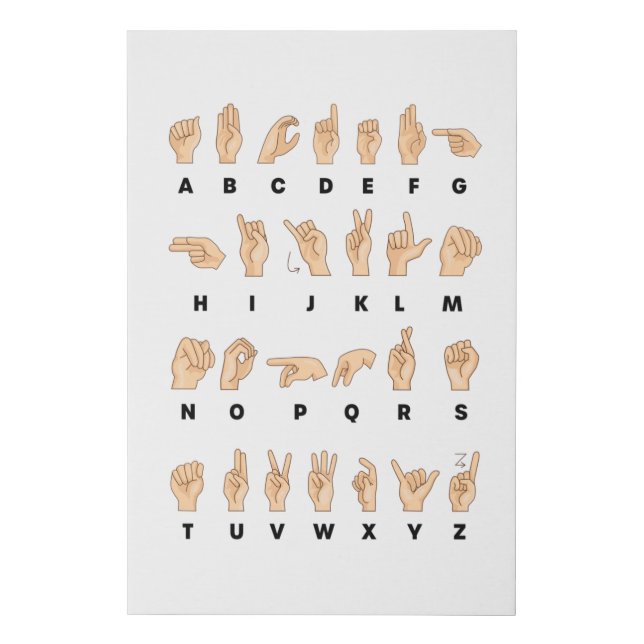 ASL Sign Language Hand Alphabet Teacher (Front)