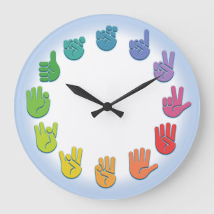 ASL Signing Clock -wh