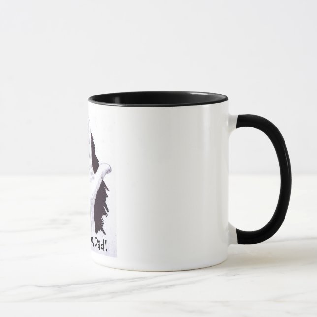 ASL Signing:  I Love You, Dad! Mug (Right)