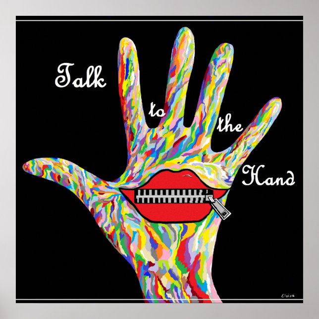 ASL Talk to the Hand! Poster (Front)