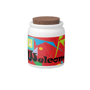ASL WELCOME CANDY JAR