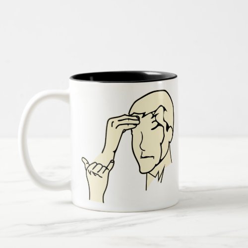 ASL Why You So Stupid   Two_Tone Coffee Mug