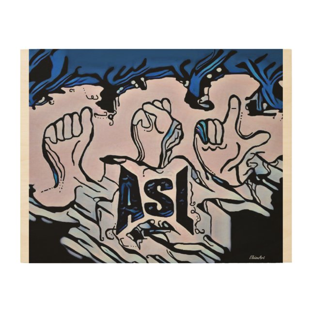 ASL WOOD WALL ART (Front)