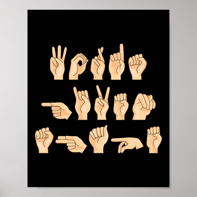 Asl Words Given Shape American Sign Language 1  (Front)