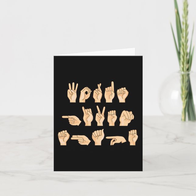 ASL Words given shape American Sign Language 1 Card (Front)