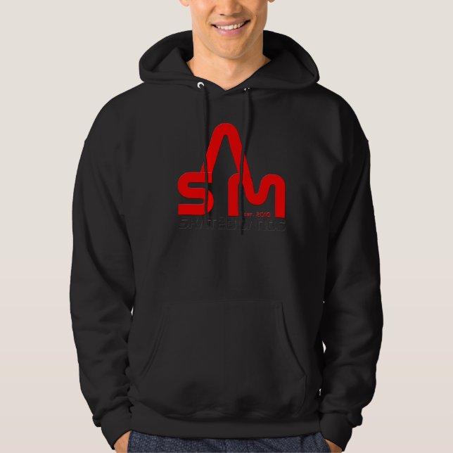 ASM Mens Hoodie (Black) (Front)