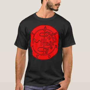 Asmodeus sigil t-shit (black/red) T-Shirt