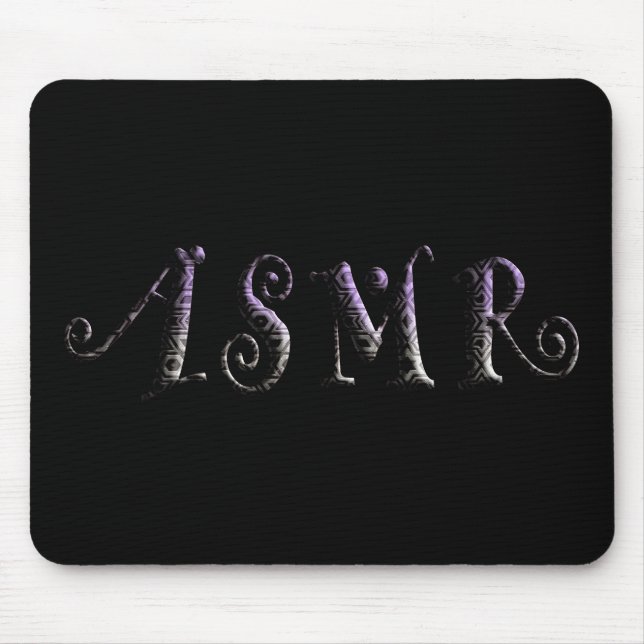 ASMR 3D Text Mouse Pad (Front)