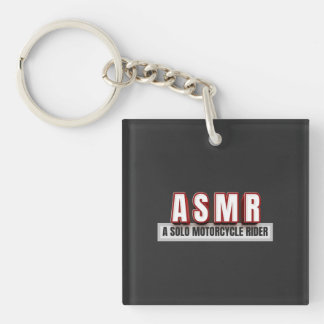 ASMR A Solo Motorcycle Rider Keychain