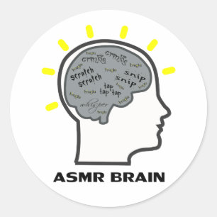 ASMR Brain Classic Round Sticker