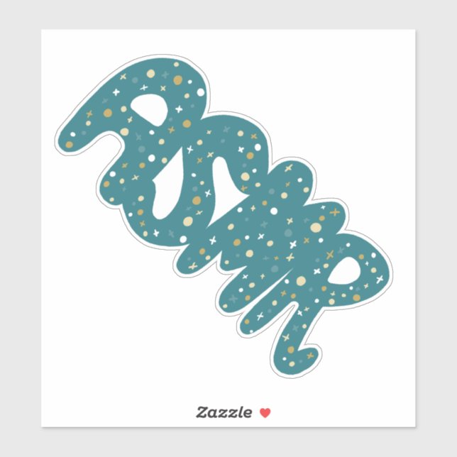 ASMR Teal Tingles Handlettering Sticker (Sheet)