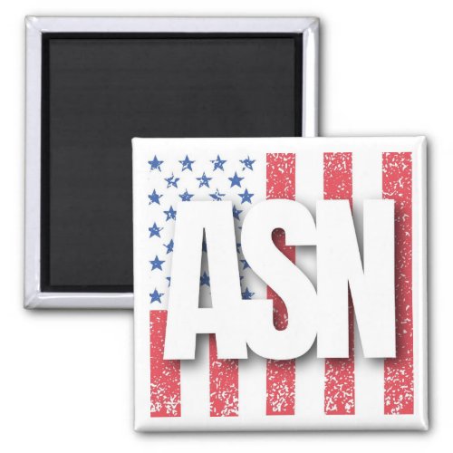 ASN _ American State National American Peace Flag Magnet