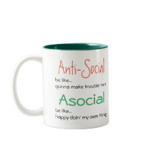 Asocial not Antisocial: Positive Introvert Slogan