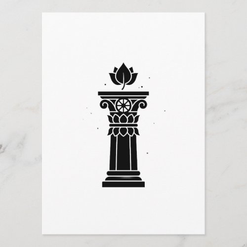 Asoka Pillar Symbol Art - Ancient History Heritage Menu