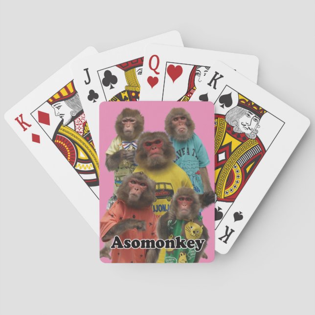 Asomonkey BICYCLE cards.　Asomonkey Poker Cards (Back)