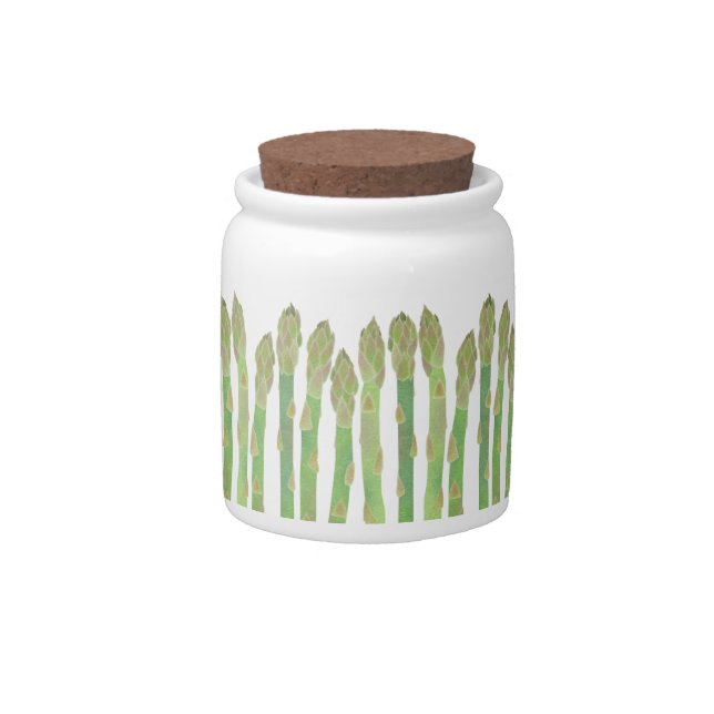 Asparagus Candy Jar (Front)