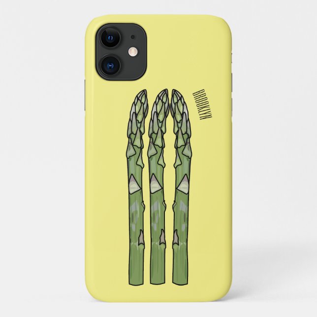 Asparagus cartoon illustration  Case-Mate iPhone case (Back)