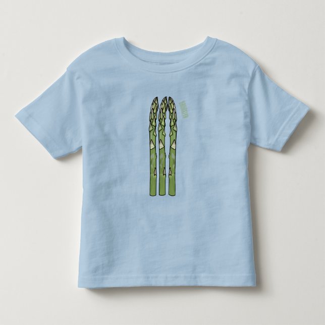 Asparagus cartoon illustration  toddler t-shirt (Front)