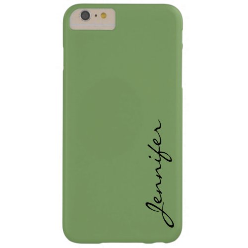 Asparagus color background barely there iPhone 6 plus case