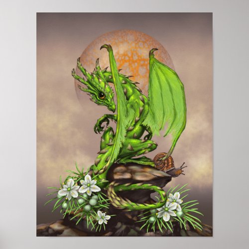 Asparagus Dragon 11x14 4x6 and up Poster