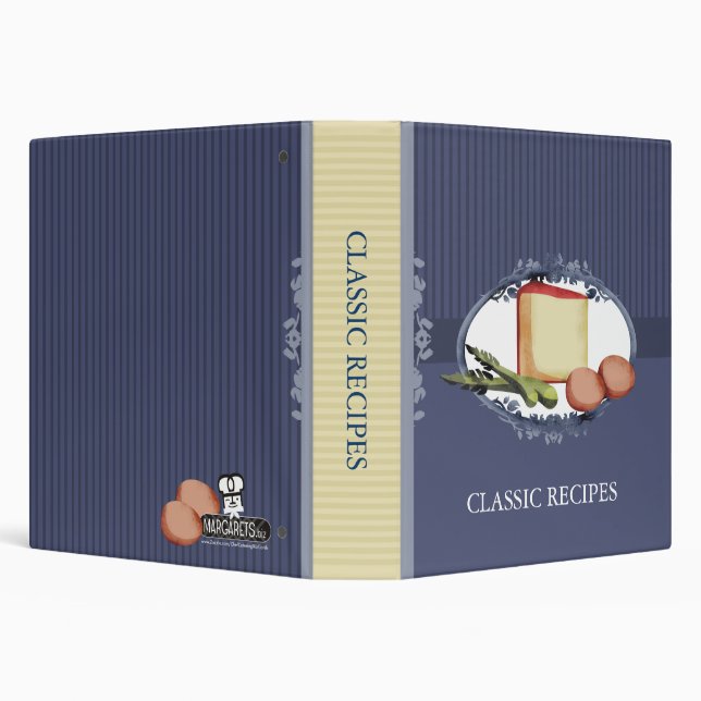 Asparagus eggs cheese cooking recipe cookbook bind 3 ring binder (Background)