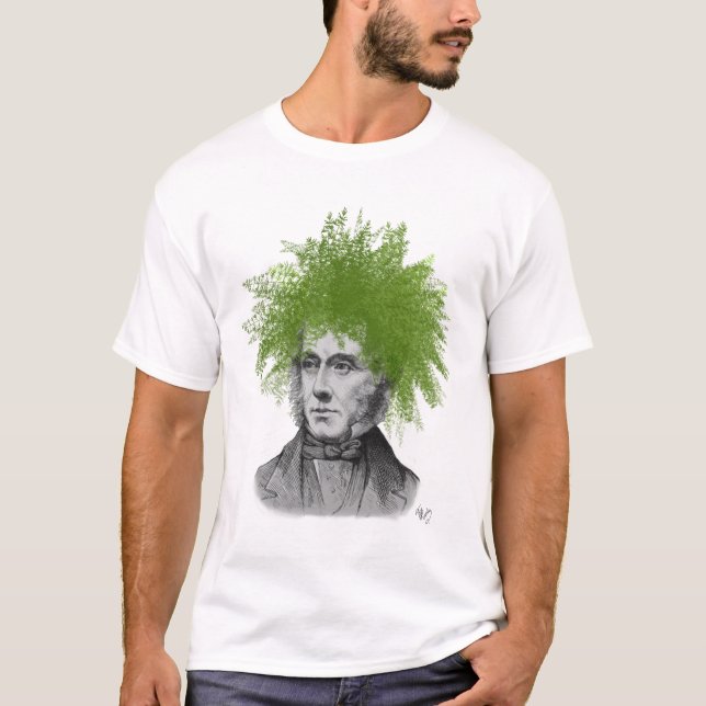 Asparagus Fern Head Plant Head T-Shirt (Front)