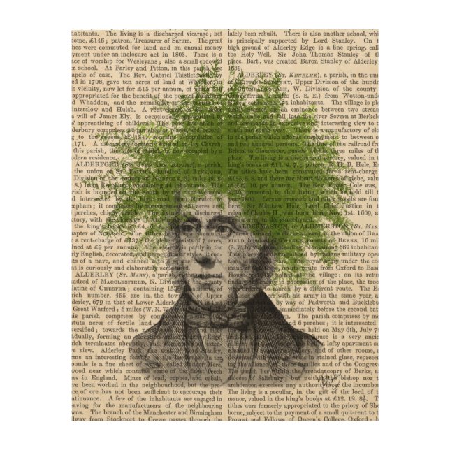 Asparagus Fern Head Plant Head Wood Wall Art (Front)