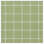 Asparagus Green windowpane plaid gingham Fabric