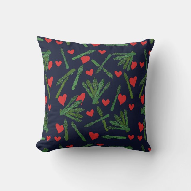 Asparagus lover throw pillow (Front)