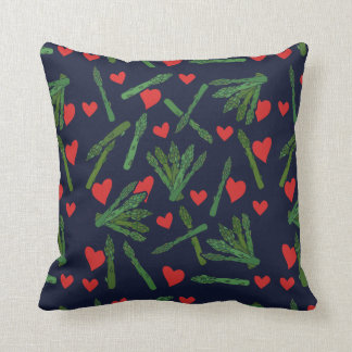 Asparagus lover throw pillow