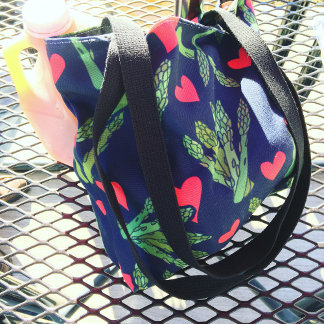 Asparagus lover tote bag