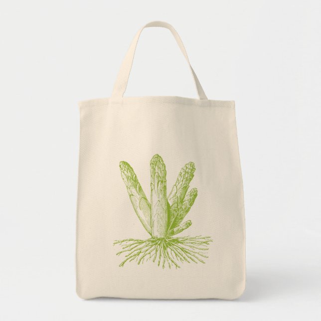 Asparagus Organic Grocery Tote (Front)