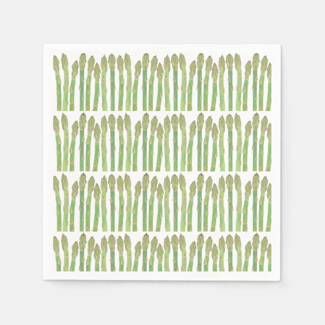 Asparagus salad paper napkins (Front)