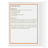 Asparagus Soup Recipe Cards (Inside (Left))