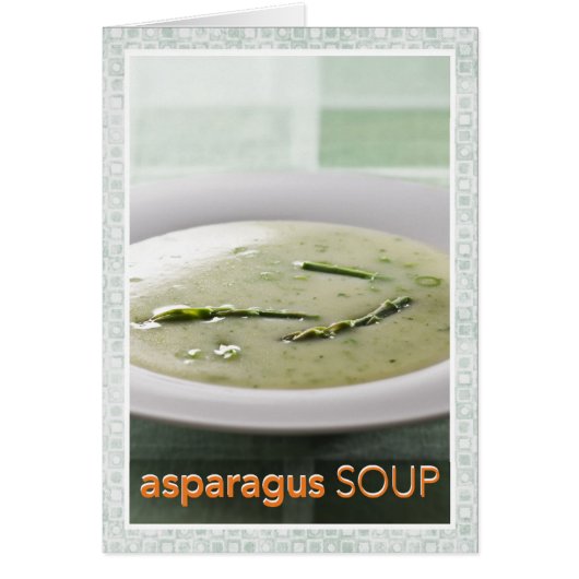 Asparagus Soup Recipe Cards (Front)