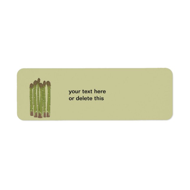 Asparagus Spears Vegetable Lover Veggies Label (Front)