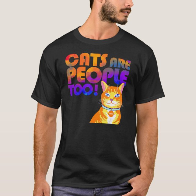 Aspca Cats Are People Too Light T-Shirt (Front)