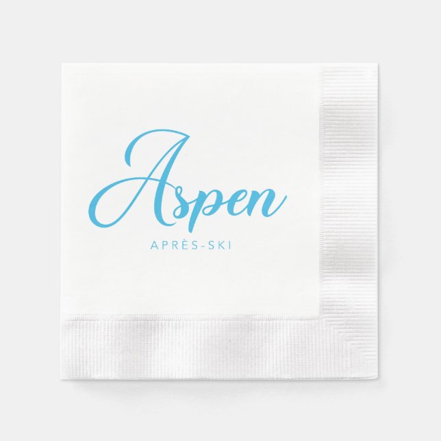 ASPEN Apres-Ski Napkins (Front)