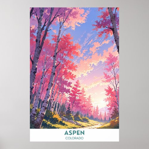 Aspen_ Beautiful Trail_ Colorado Poster