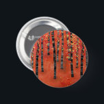 Aspen Birch Forest Button<br><div class="desc">A painting of a birch or aspen tree forest in the autumn in rich tones of red,  orange and yellow.</div>