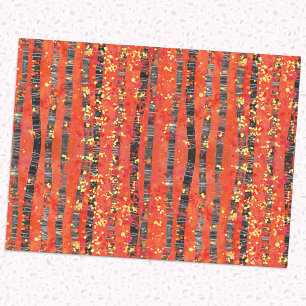 Aspen Birch Tree Forest Pattern Tissue Paper