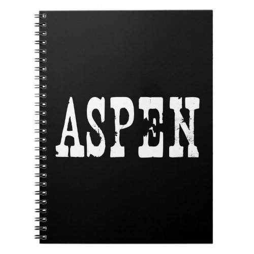 Aspen Black Notebook