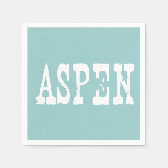 Aspen Blue Napkins (Front)