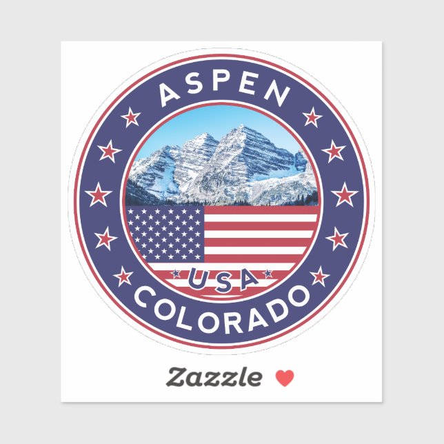 Aspen Colorado, Aspen Sticker (Sheet)