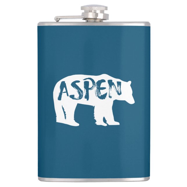 Aspen Colorado Bear Flask (Front)